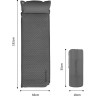 Коврик c подушкой самонадувной NATUREHIKE CNK2300DZ014 D01 серый 6см 6976507663953
