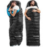 Мешок спальный NATUREHIKE CW400 NH18C400-D с гусинным пухом, размер L, желтый, 6927595761717