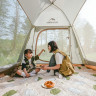Палатка 3-местная c навесом NATUREHIKE ANGO PICNIC AUTOMATIC TENT CNK2450WS021 бежевая 6976507662536