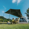 Палатка NATUREHIKE ANGO AUTOMATIC CNK2550WS010 малая, c навесом, светло-серая с серым 6927595785782